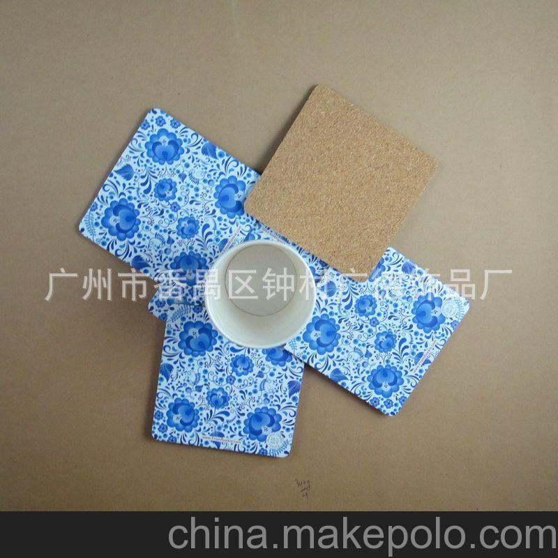 廣德飾品廠 廣州杯墊專業生產廠家 客戶定制灰板紙軟木杯墊